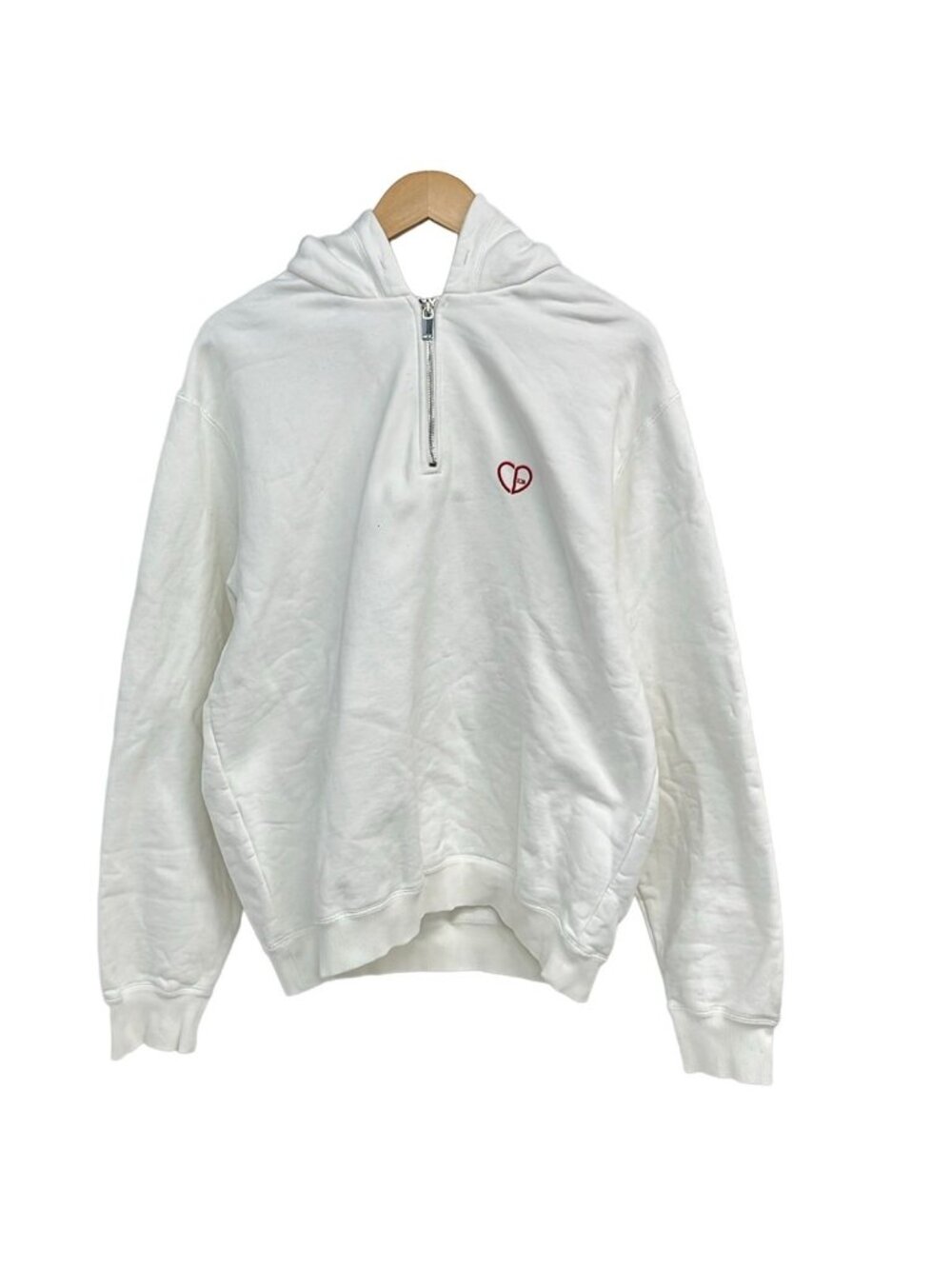 Dior Hoodie White Red Long Sleeve L